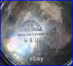 Vtg Art Deco 1920-30s Meriden Britannia 980 Silver Plate 4 Piece Tea Coffee Set Vtg Art Deco 1920-30s Meriden Britannia 980 Silver Plate 4 Piece Tea Coffee Set