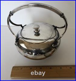 Vtg Art Deco 1920-30s Meriden Britannia 980 Silver Plate 4 Piece Tea Coffee Set
