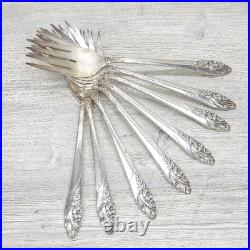 Vtg Community Oneida Evening Star Silver Plate 44 Piece Silverware Serving For 8
