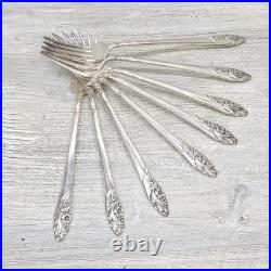 Vtg Community Oneida Evening Star Silver Plate 44 Piece Silverware Serving For 8