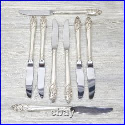 Vtg Community Oneida Evening Star Silver Plate 44 Piece Silverware Serving For 8