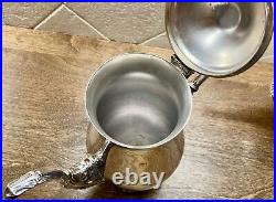 Vtg F B Rogers Ornate Silver Plate Seven Piece Coffee and Tea Service