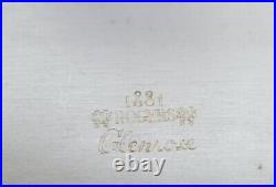 Vtg. Silver Plated-Rogers 1881 GLENROSE-6 Piece Tea/ Coffee Set WithServing Tray
