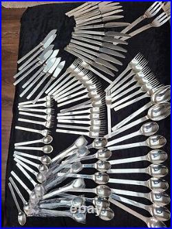 Vuillermet Cutlery 85 Piece Heavy Silver Plate Stamped