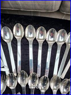 Vuillermet Cutlery 85 Piece Heavy Silver Plate Stamped