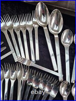 Vuillermet Cutlery 85 Piece Heavy Silver Plate Stamped