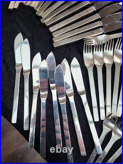 Vuillermet Cutlery 85 Piece Heavy Silver Plate Stamped