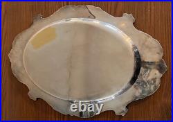 WALLACE Silver Plate 5 Piece Coffee Tea Service withTray By Christopher Wren