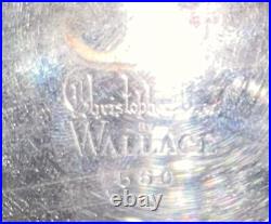 WALLACE Silver Plate 5 Piece Coffee Tea Service withTray By Christopher Wren