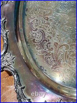WALLACE Silver Plate 6 Piece Coffee Tea Service withTray By Christopher Wren