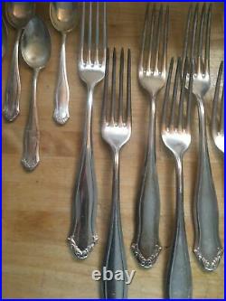 WMF 1700 Cutlery 6 People 24 Pieces 90/100er Silver Plated