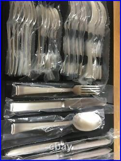 WMF 2500 Bauhaus Cutlery 30 Pieces 90er Plated Frosted! Top Condition 6 Person