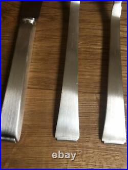 WMF 2500 Bauhaus Cutlery 30 Pieces 90er Plated Frosted! Top Condition 6 Person