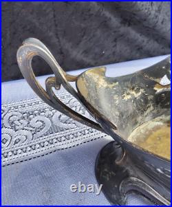 WMF Art Nouveau Centrepiece Planter C 1906 Silver Plate Maiden 46 x 21 cm
