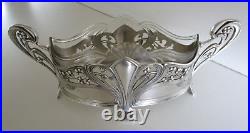 WMF Art Nouveau Jardiniere, Centre Piece, Silver Plated, Glass Liner, Circa 1900
