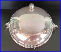 WMF Art Nouveau Silver Plated Centre Piece Footed Twin Handles With Original