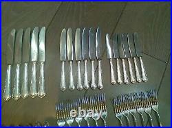 WMF Cutlery flatware Model 2100 Chippendale 90 Silver plated 54 pieces lot. Wmf