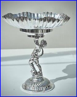 WMF Superb Silver Plated, Silver Cherub Fruit Stand Centrepiece, Stamped c1886