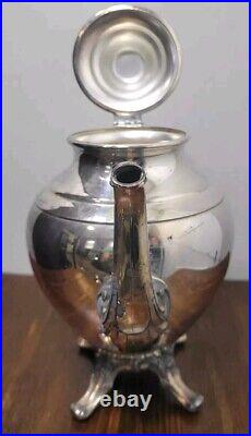 WM Rogers Silver Plate Vtg Coffee Tea Service 7 Piece Set