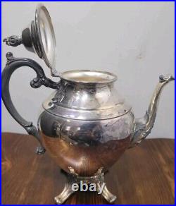 WM Rogers Silver Plate Vtg Coffee Tea Service 7 Piece Set