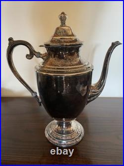 WM Rogers Silver Plate Vtg Coffee Tea Service 7 Piece Set