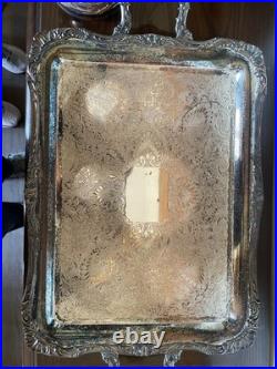 WM Rogers Silver Plate Vtg Coffee Tea Service 7 Piece Set