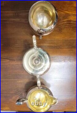 WM Rogers Silver Plate Vtg Coffee Tea Service 7 Piece Set