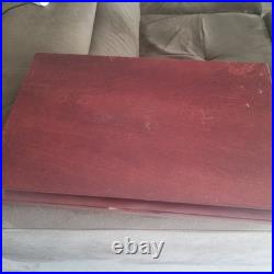 W. A. Rogers Oneida Damask Rose Silver Plate Flatware Cutlery 44 Piece Set Boxed