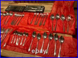Walker and Hall 58 piece silver Cutlery Set