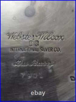 Webster Wilox IS Du Barry Chased Silver Plate 4 Piece Tea Set 7901, 7902, 7903