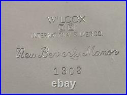 Wilcox New Beverly Manor Silver Plate 3 Piece Tea Pieces Creamer, Sugar, Waste Wilcox New Beverly Manor Silver Plate 3 Piece Tea Pieces Creamer, Sugar, Waste