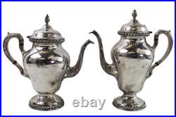 Wilcox Silver Co. I. S. Silver Plate 5 Piece Coffee And Tea Set No Tray N7053