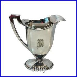 Wilcox Silver Co. Silver Plate 4 Piece Coffee And Tea Set No Tray R Monogram