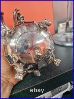 Williams rodgers silver plate 3 piece tea set 1002 1003
