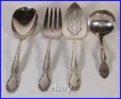 Wm Rogers Reinforced Silver Plate AA 76 Piece In Case Lady Densmore Pattern