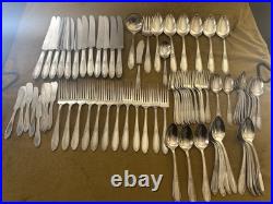 Wm Rogers Sectional Silver Plate Triumph 78 Pieces 1925 Flatware Service For 8