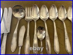 Wm Rogers Sectional Silver Plate Triumph 78 Pieces 1925 Flatware Service For 8