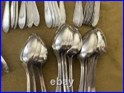 Wm Rogers Sectional Silver Plate Triumph 78 Pieces 1925 Flatware Service For 8