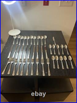 Wm Rogers & Son 41 Piece Silver Plate Flatware