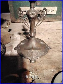 Wonderful Antique WMF Art Nouveau Centre Piece. Worn Silver Plate over Brass