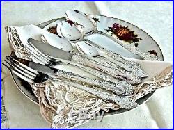 Wonderful Vintage Silver Plated Boxed Cutlery Set For 6 43 Pieces Unused Japan