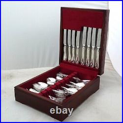 YORK Design WILLIAM TURNER Sheffield Silver Service 60 Piece Canteen of Cutlery