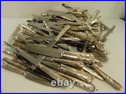 (ref288) 255 Pieces of silver plated kings pattern cutlery mostly table knives
