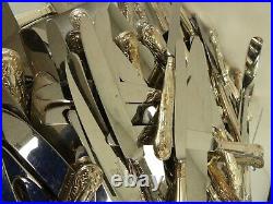 (ref288) 255 Pieces of silver plated kings pattern cutlery mostly table knives