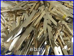 (ref288) 396 Pieces of silver plated kings pattern cutlery mostly table knives