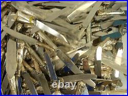 (ref288) 396 Pieces of silver plated kings pattern cutlery mostly table knives