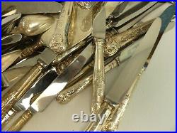 (ref288) Job lot Kings Pattern Silver Plated Cutlery 13.5kg 200 Pieces